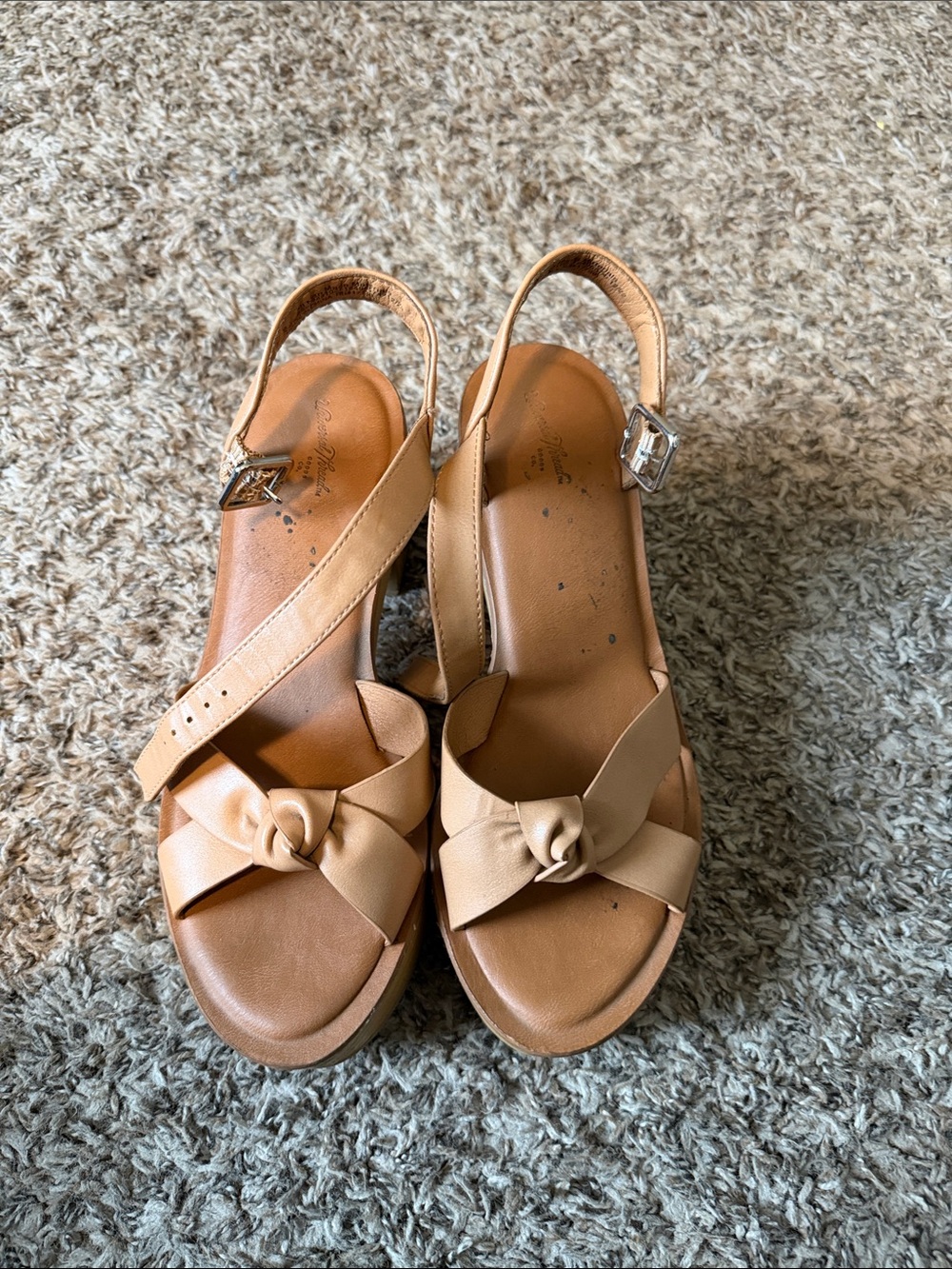 Universal Thread Tan Knot Front Slingback Sandals